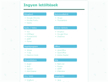Tablet Screenshot of ingyenletoltesek.org